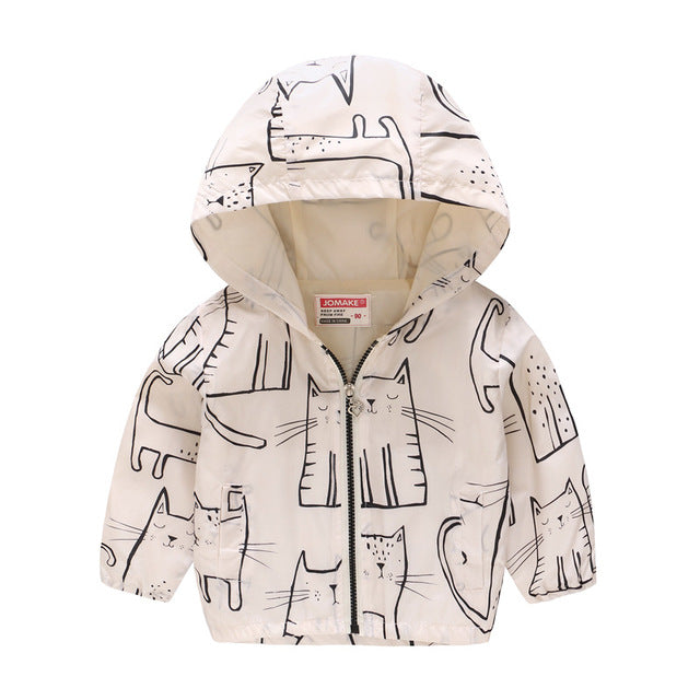 Stylish Skin-friendly Children's Waterproof Windbreaker
