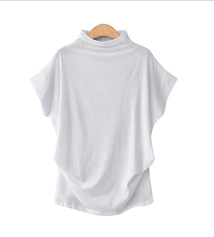 Summer Stylish Female O-neck Quality Cotton Blouse