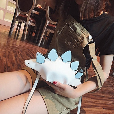 Creative Chameleon Cartoon Handbags Flap 3D Funny Dinosaur Animal Messenger Bag Panelled Shoulder Crossbody Bags Girl Gift - Sheseelady