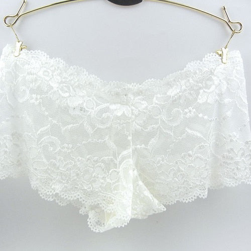 Stylish Sexy Women's Low Waist Seamless Sheer Lace Panties