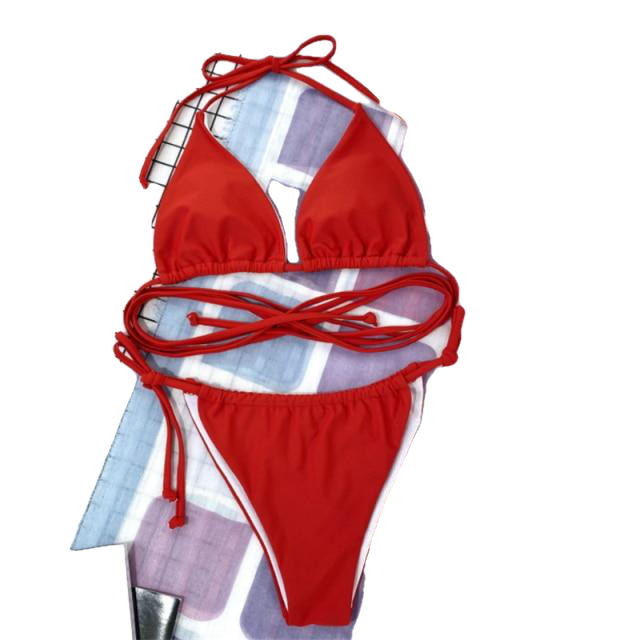 Sexy Ladies' Lace-up Thong Brazilian Bikini