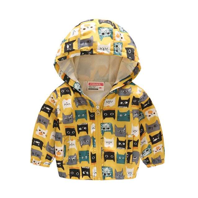 Cartoon Printed Hooded Jackets For Boys&Girls - Sheseelady