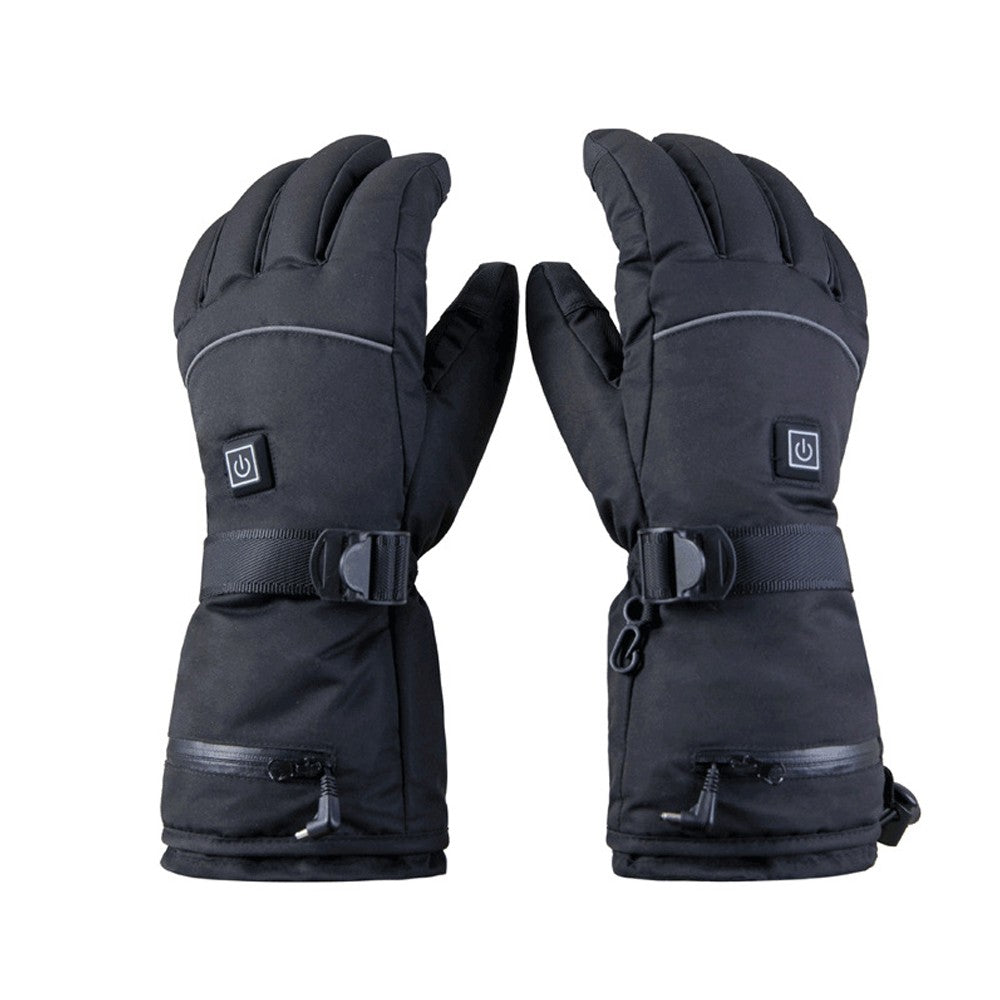 Waterproof Electric Heated Gloves: 3 Heat Levels for Winter Driving, Skiing, Hiking, Fishing, Hunting