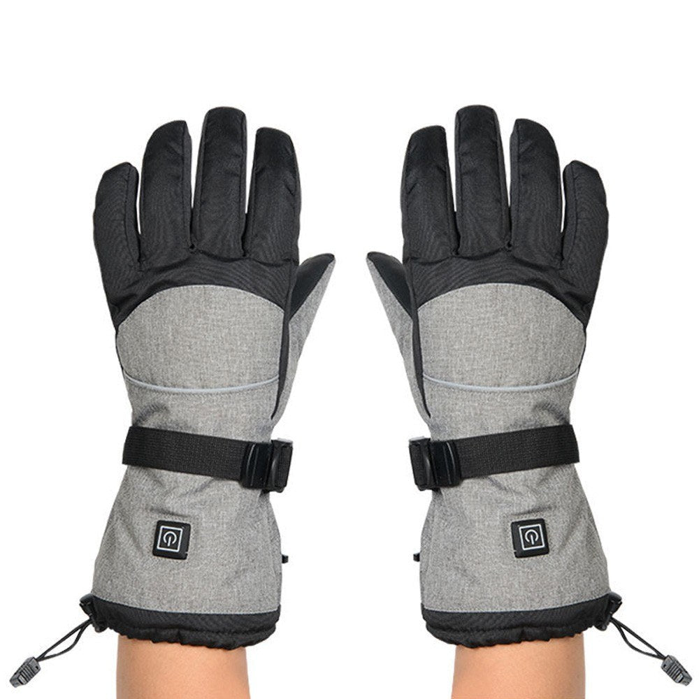Waterproof Electric Heated Gloves: 3 Heat Levels for Winter Driving, Skiing, Hiking, Fishing, Hunting