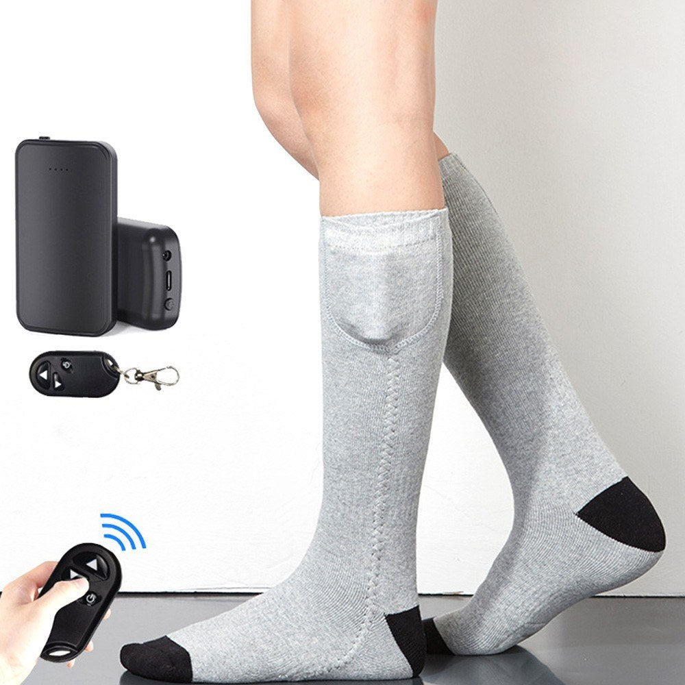 Remote Control Heated Socks with Rechargeable 4000mAh Battery