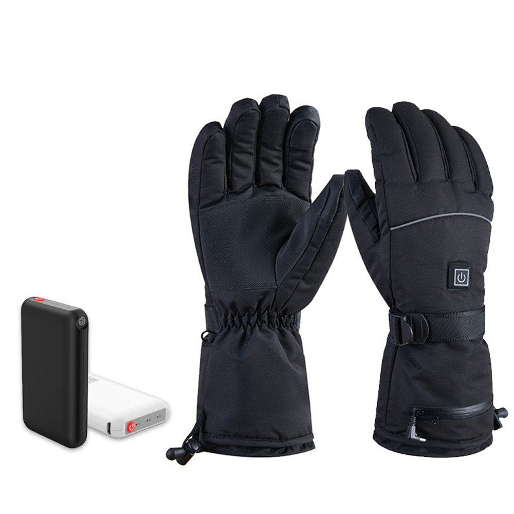 Waterproof Electric Heated Gloves: 3 Heat Levels for Winter Driving, Skiing, Hiking, Fishing, Hunting