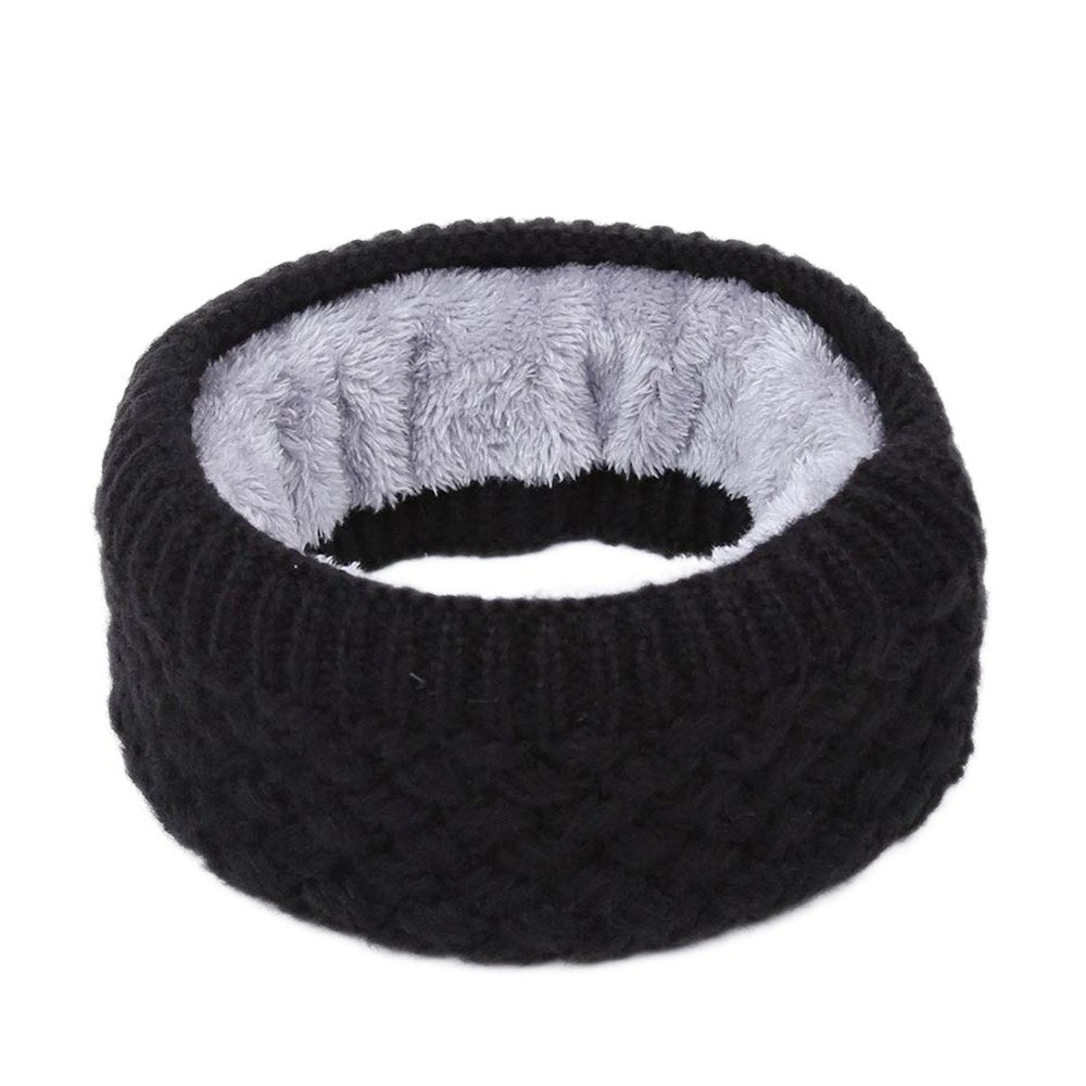 Winter Ribbed Knitted Circle Loop Ring Scarf Thickness Collar Scarves Neck Warmer