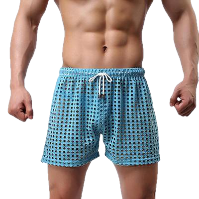 Big Mesh Brand-Clothing Hollow Men'S Home Pajamas - Sheseelady