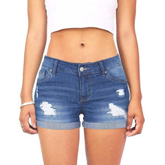 Fashion Sumemr Women'S Shorts Low Waist Ripped Hole Short Mini Jeans Denim For Women Casual Plus Size Trousers Pantalones - Sheseelady