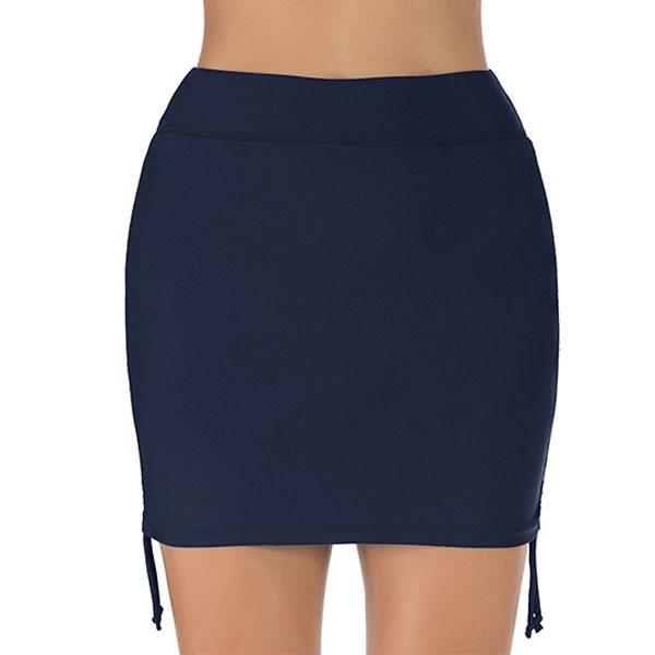 5 Styles Of Stylish Sexy Women's High Waist Swim Skirt With Underwear Solid Color