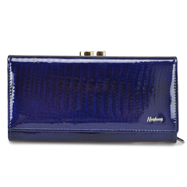 Genuine Cow & Luxury Clutch With Zipper Wallet For Ladies - Sheseelady