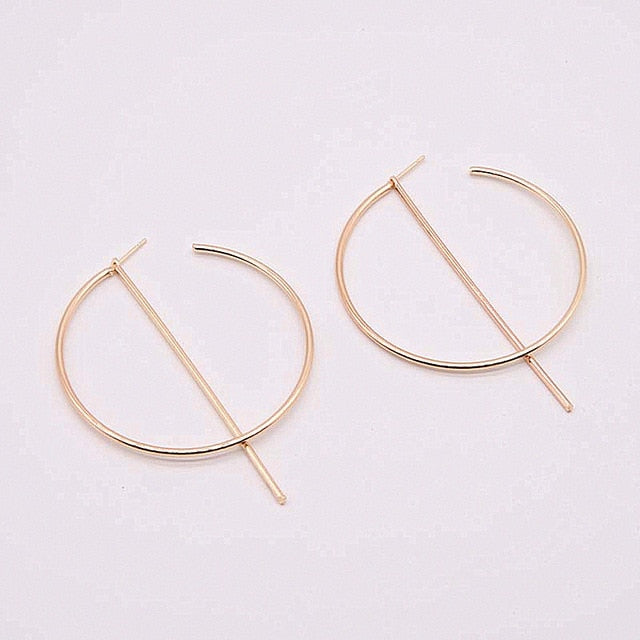 Jacket Flower Earrings For Women Fashionjewelry Double Sided Section Gold Silver Plated Gift Girl