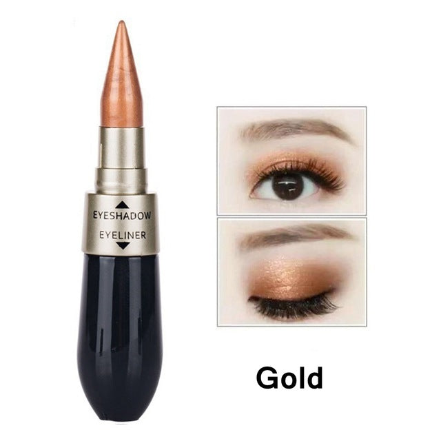 Double-End 2-In-1 Pearly Glimmer Waterproof Eyeshadow - Sheseelady