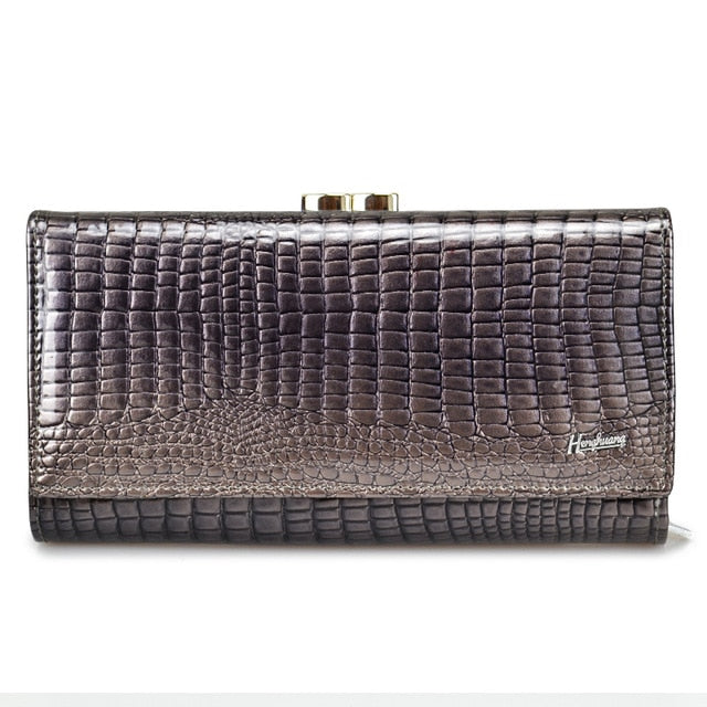 Genuine Cow & Luxury Clutch With Zipper Wallet For Ladies - Sheseelady