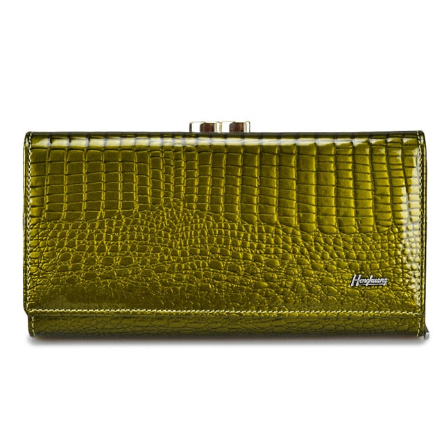 Genuine Cow & Luxury Clutch With Zipper Wallet For Ladies - Sheseelady