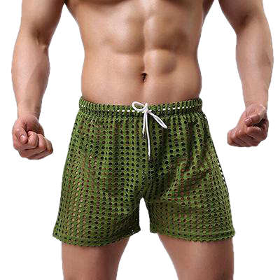 Big Mesh Brand-Clothing Hollow Men'S Home Pajamas - Sheseelady