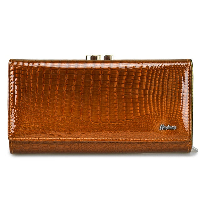 Genuine Cow & Luxury Clutch With Zipper Wallet For Ladies - Sheseelady