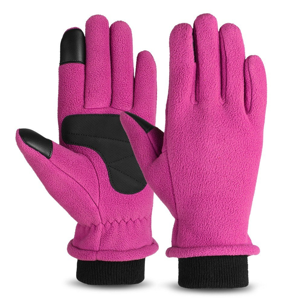 Thermal Fleece Touchscreen Gloves for Winter Outdoor Riding & Skating