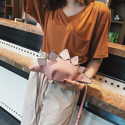 Creative Chameleon Cartoon Handbags Flap 3D Funny Dinosaur Animal Messenger Bag Panelled Shoulder Crossbody Bags Girl Gift - Sheseelady
