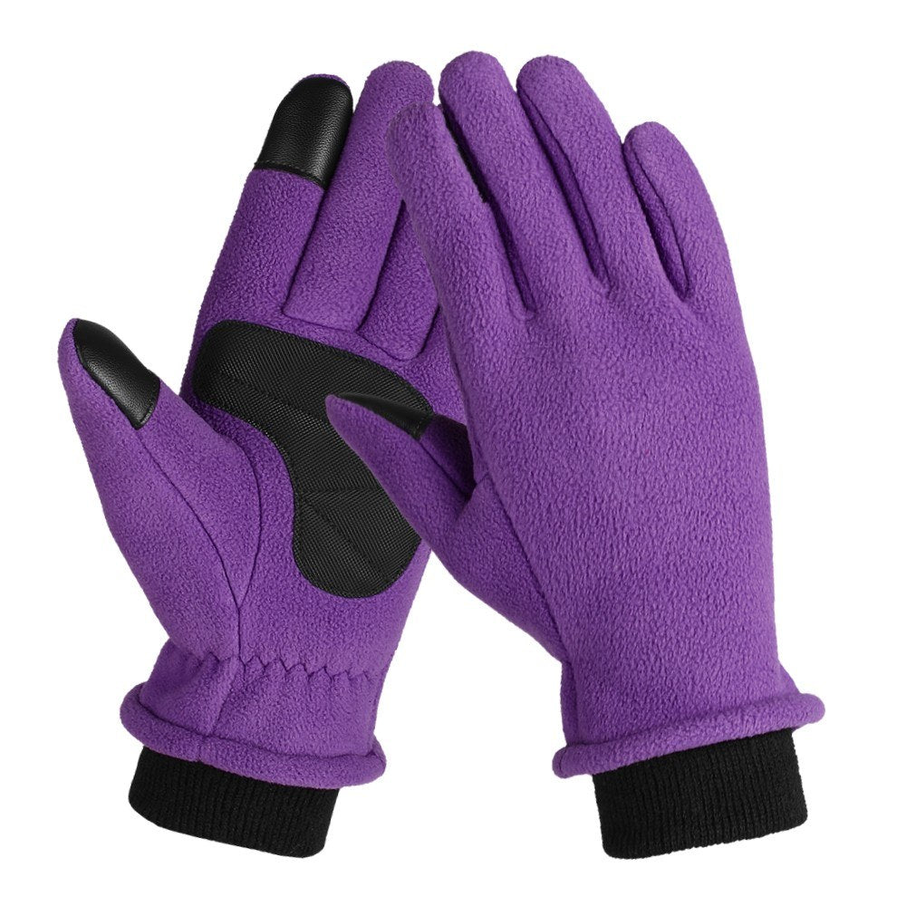 Thermal Fleece Touchscreen Gloves for Winter Outdoor Riding & Skating