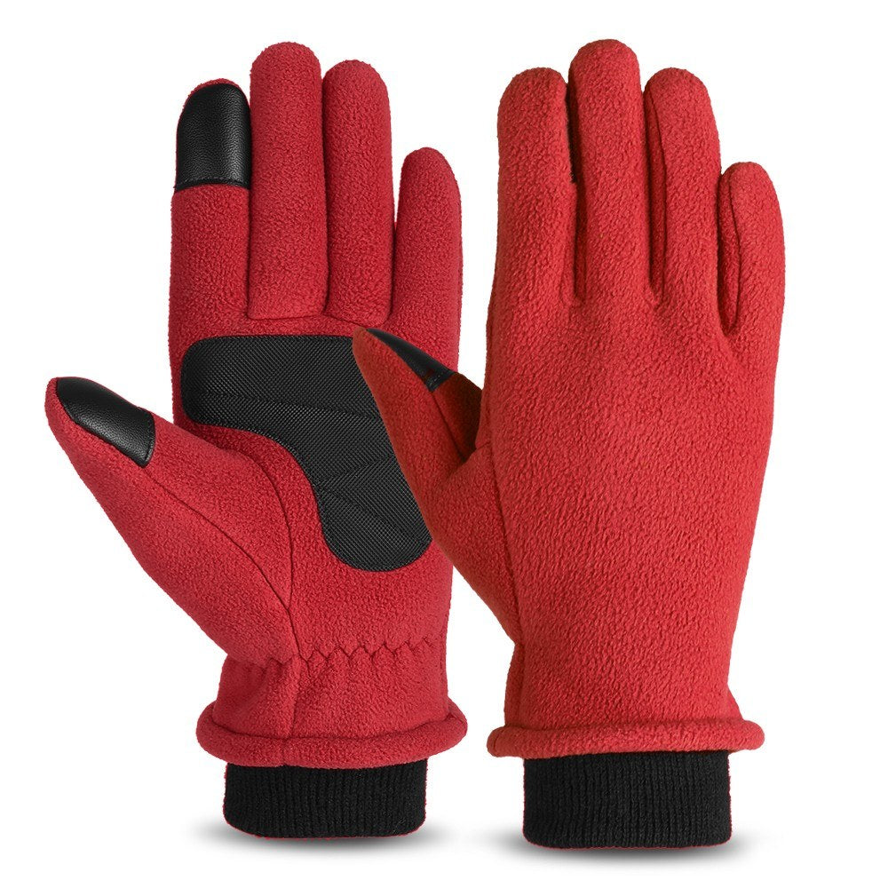 Thermal Fleece Touchscreen Gloves for Winter Outdoor Riding & Skating