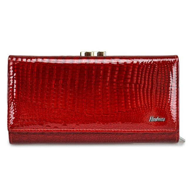 Genuine Cow & Luxury Clutch With Zipper Wallet For Ladies - Sheseelady