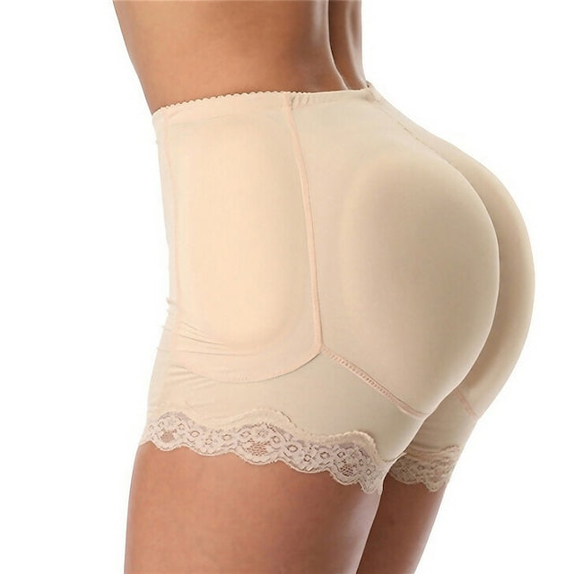 Women Shapers Plus Size 5XL Push Up Tummy Control Ladies Panties Lace High Waist Fake Ass Padded Female Shapwear