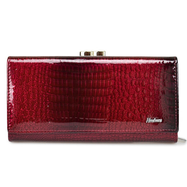 Genuine Cow & Luxury Clutch With Zipper Wallet For Ladies - Sheseelady