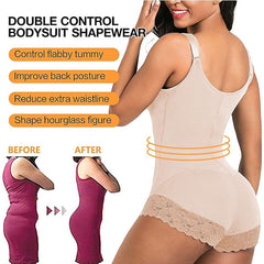 Shapewear for Women Tummy Control Fajas Colombianas Body Shaper Zipper Open Bust Bodysuit