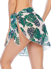 Women's Swimwear Cover Up Swim Shorts wrap Normal Swimsuit Printing Floral Bathing Suits New Vacation Fashion, Sexy, Modern