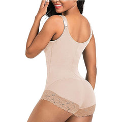 Shapewear for Women Tummy Control Fajas Colombianas Body Shaper Zipper Open Bust Bodysuit