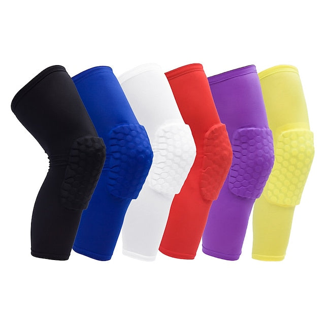 Breathable Honeycomb Knee Protector for Basketball & Climbing - Anti-Collision Sports Gear