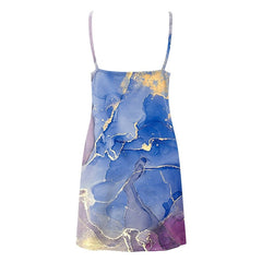 Women's Sleeveless Floral Pocket V Neck Holiday Chic Slip Dress