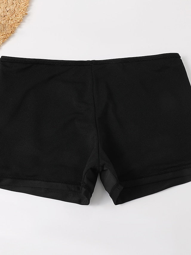 Women's Swimwear Tankini 2 Piece Normal Swimsuit 2 Piece Printing Graphic Black Blue Tank Top High Neck Bathing Suits Sports Beach Wear Summer