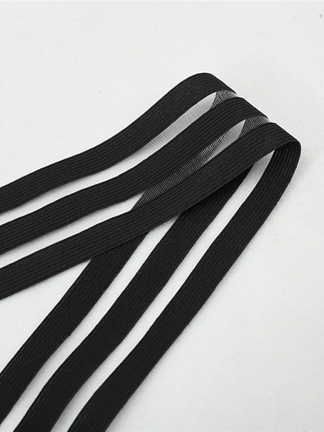 Women's Swimwear One Piece Monokini Normal Swimsuit Tummy Control Slim Solid Color Striped Black Bathing Suits Sports Sports Basic