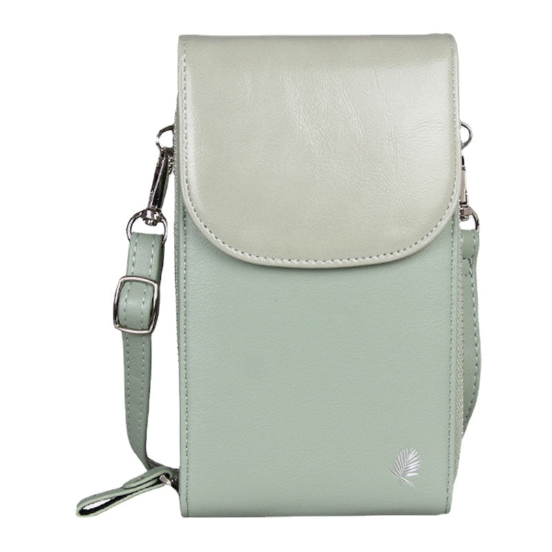 Women 8 Card Slots Phone Bag Solid Crossbody Shoulder