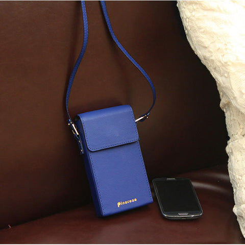 Women PU Hasp Shoulder Bags Mini Crossbody 6'' Phone Case