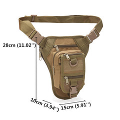 Waterproof Camouflage Tactical Leg Bag with Pockets for Outdoor Riding