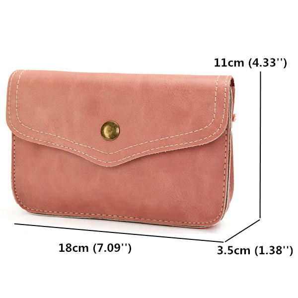 Women Hasp Mini Shoulder Bags PU Leather Phone Case Crossbody