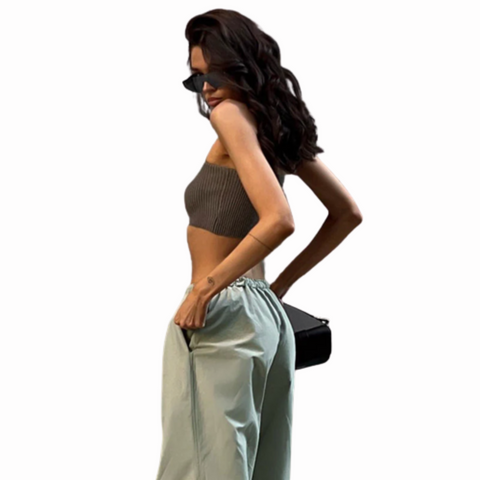 Drawstring Waist-Controlled Home Casual Working Long Pants