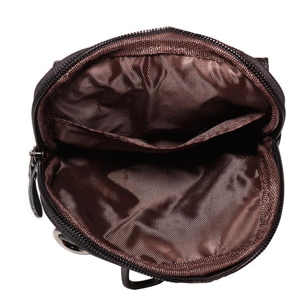 Men's Genuine Leather Crossbody Waist Phone Bag