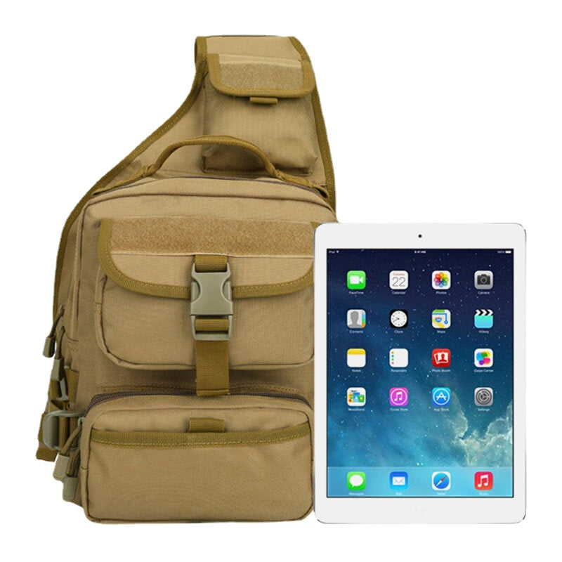Men's Tactical Camouflage Nylon Shoulder Chest Bag for Outdoor Sports & Camping