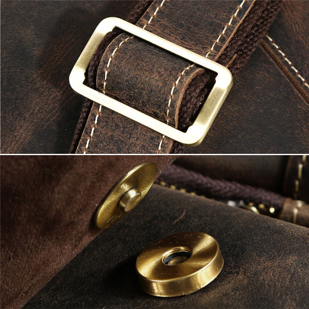 Men's Vintage Multi-pocket Crossbody Bag - Large Capacity Shoulder Bag