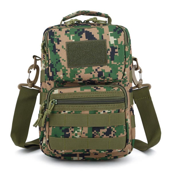 Men's Camouflage Tactical Crossbody Bag - Water-Resistant Outdoor Shoulder Handbag