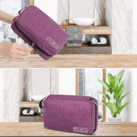 Women Foldable Toiletry Bag Portable Multifunctional Large Capacity Makeup Clutch Bags