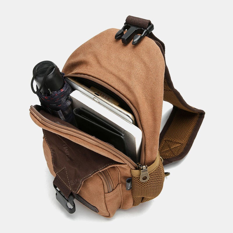 Men's Vintage Casual Chest Bag for Outdoor Travel