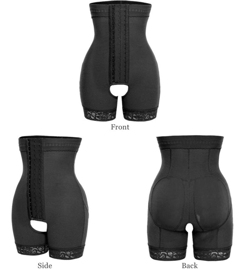 Butt Lifter Women High Waist Panties Slimming Tummy Control Breathable Shapewear Hook