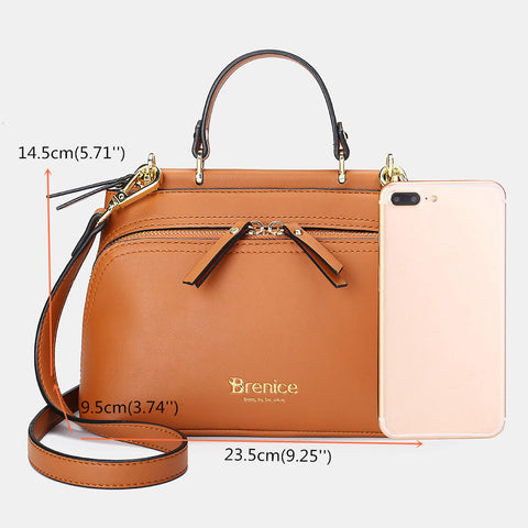 Women Design Solid Handbag Multifunction Crossbody Bag