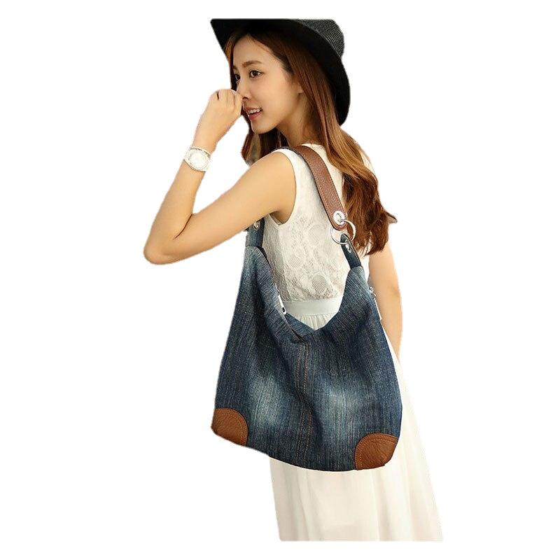 Vintage Causal Ladies' Denim Tote Bag