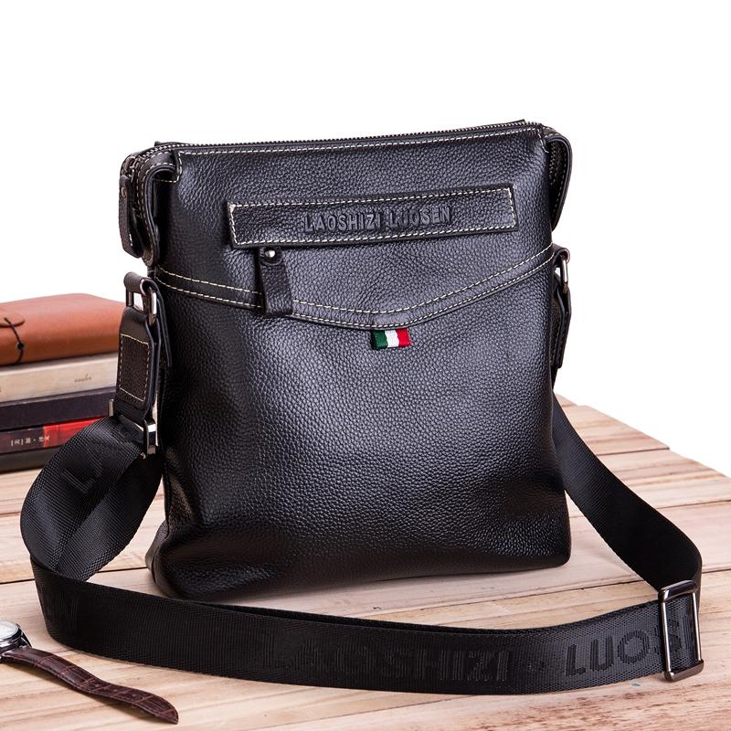 Men's Vintage Leather Business Crossbody Shoulder Bag